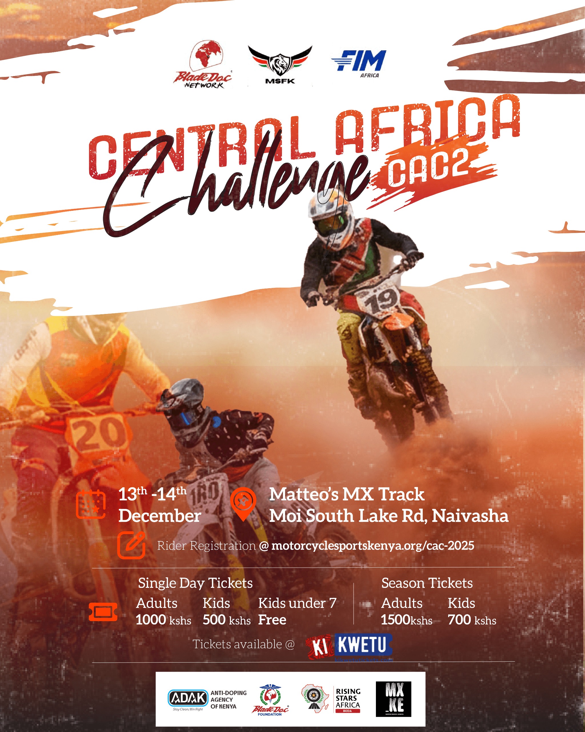 CAC 2025 | FIM Africa Central Africa Motocross Challenge (Round 2)
