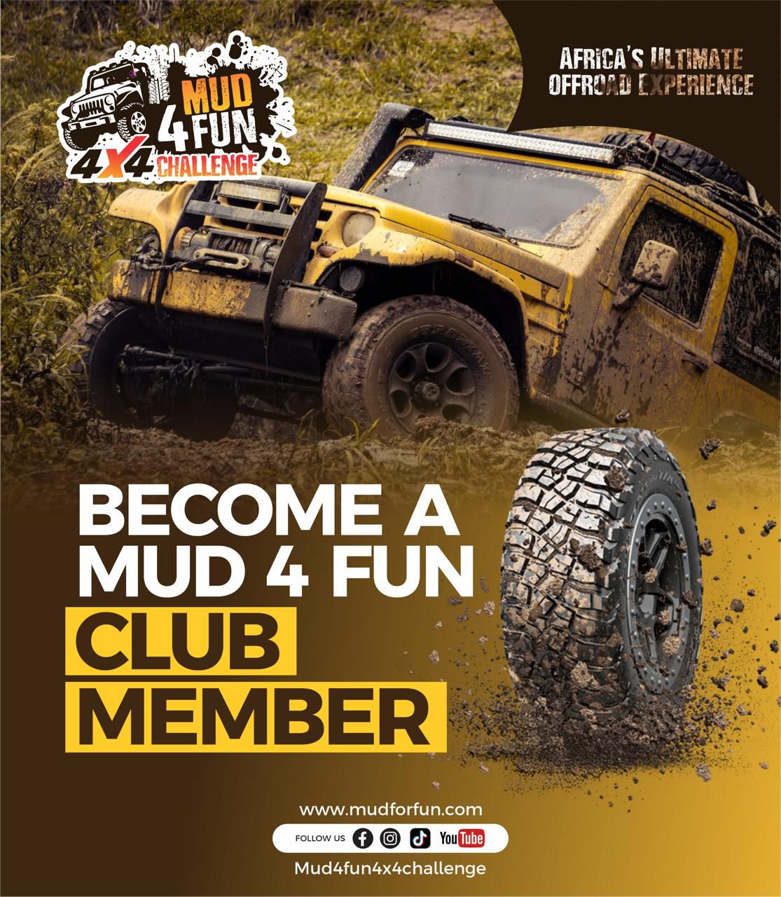 BECOME A MUD 4 FUN  CLUB MEMBER